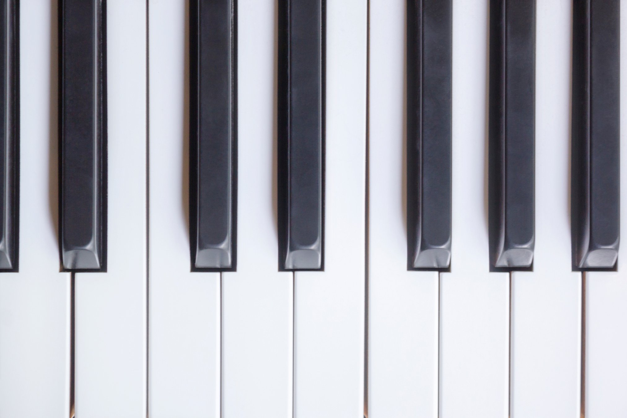 Piano Keys Closeup